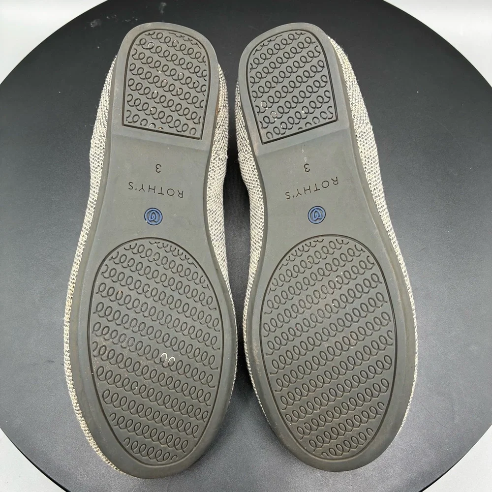Rothy’s The Loafer Slip On Flats Youth Girls K3 Taupe Heather